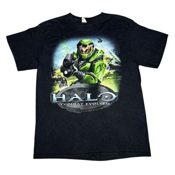 Vintage Y2k Rare Halo Combat Evolved Xbox Video Game T-Shirt - Picture 1 of 4